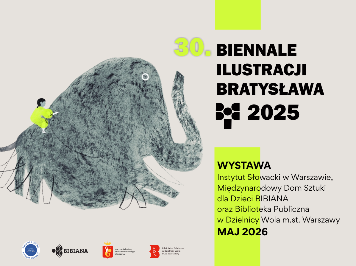 Pozvánka k výstave Ocenení ilustrátori na BIB 2025 Biblioteka Publicnzna w Dzielnicy Wola m.st. Warszawa