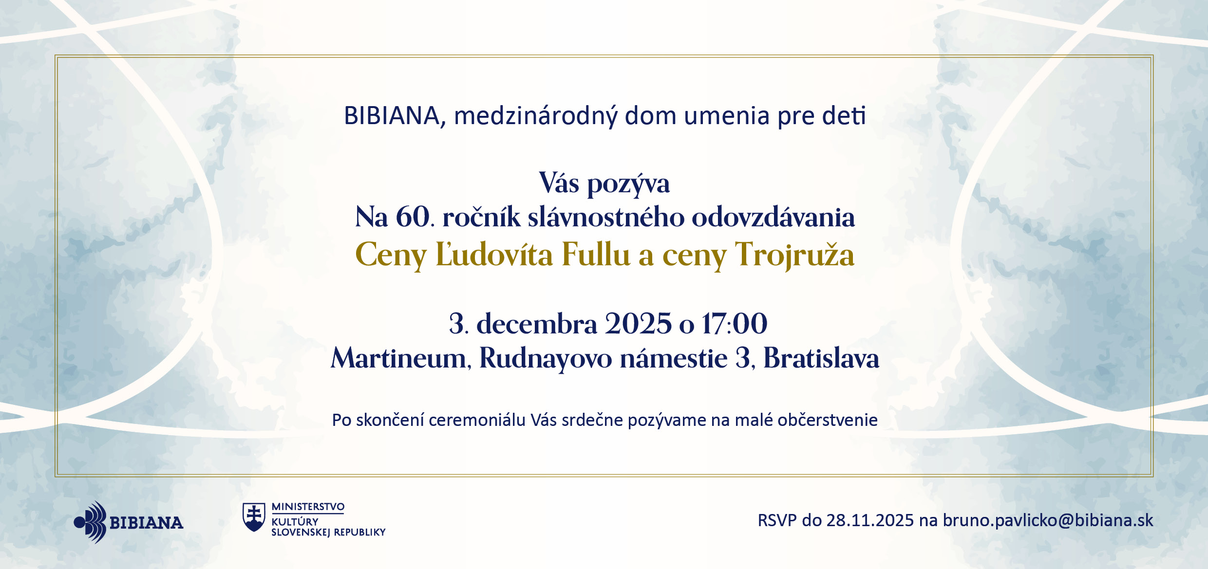 pozvánka Cena Ľ. Fullu a Trojruža