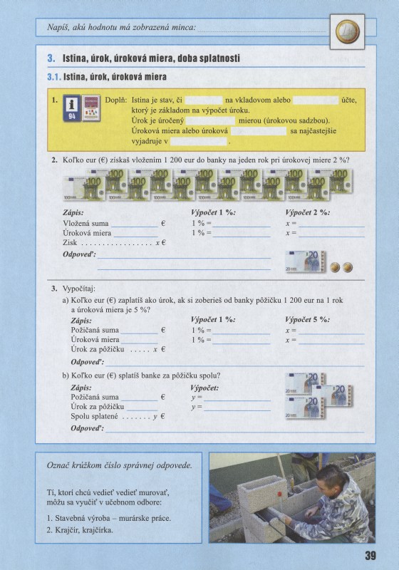 Matematika pre 9. ročník špeciálnych základných škôl - 4