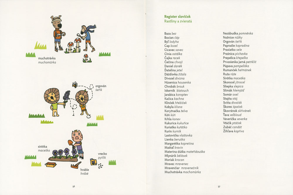 Slovensko-český obrázkový slovník zákerných slov pre deti - 3