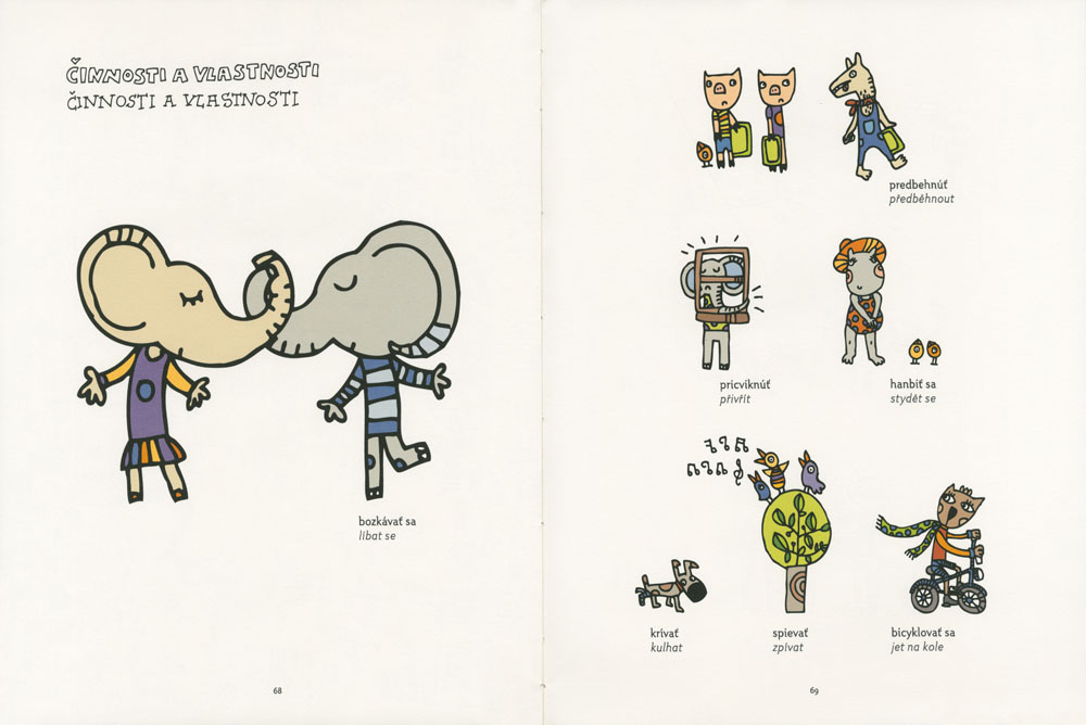 Slovensko-český obrázkový slovník zákerných slov pre deti - 4