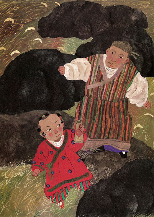 A fox spirit in a desolate garden - 4