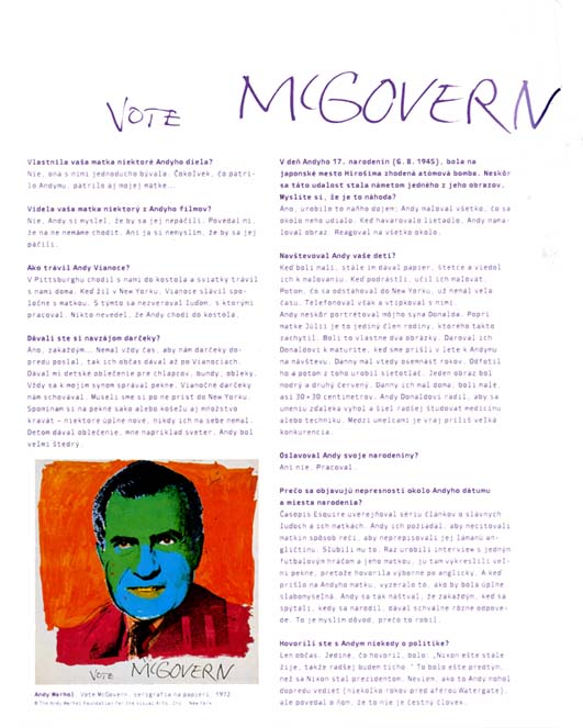 Andy Warhol a Československo - 2