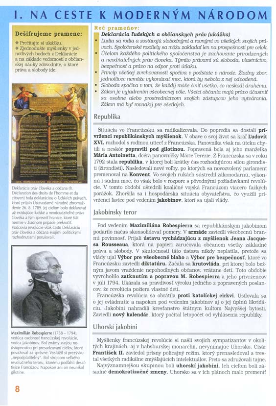 Dejepis pre 8. ročník základnej školy a 3. ročník gymnázia s osemročným štúdiom - 2