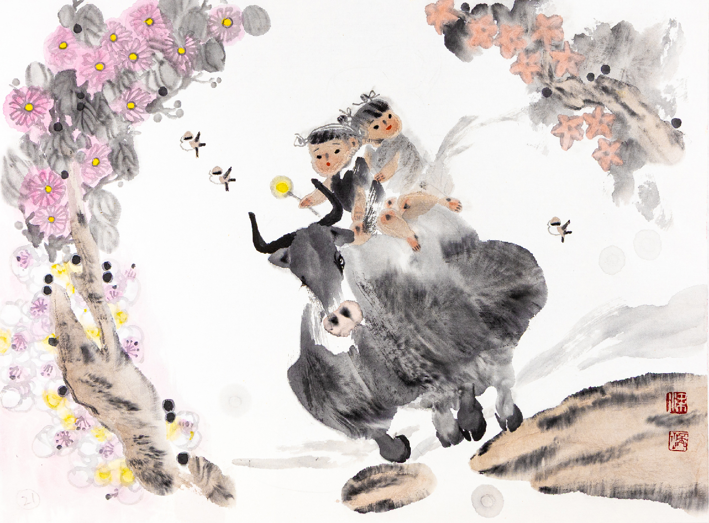 Shui yu mo, se cai de mi mi - 3