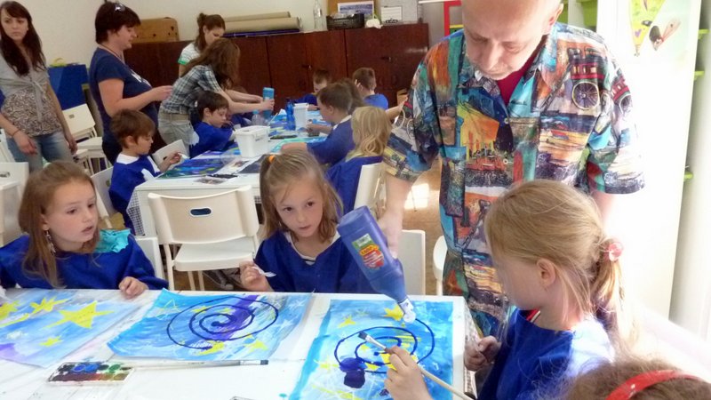 Hviezdna noc- výtavrná dielňa 5