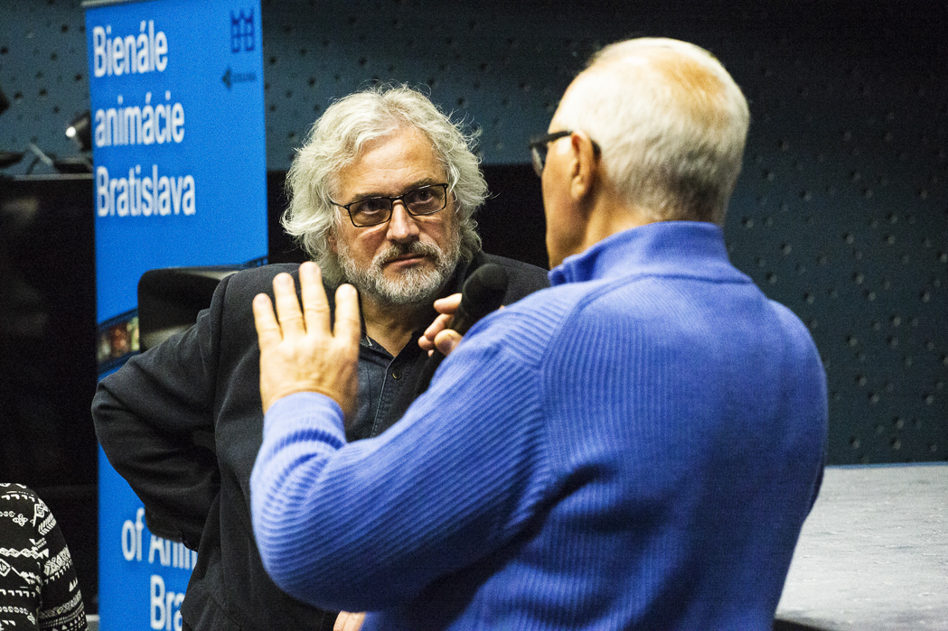 Uvedenie filmu Cervená korytnačka autorom Michäel Dudok de Witom, s úvodom filmového historika Giannalberta Bendazziho-018